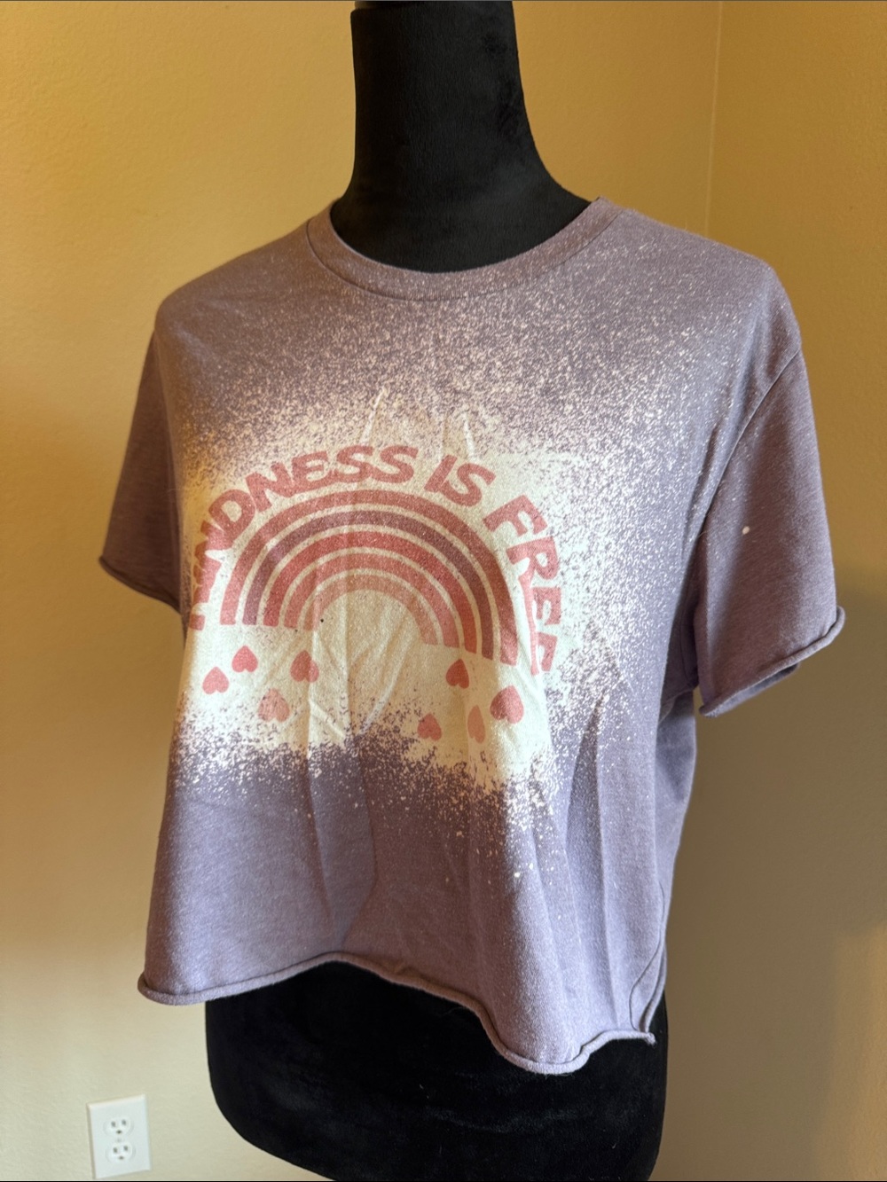 'Kindness Is Free' Lavender Graphic Tee
